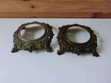 2 ANCIENS SOCLES EN BRONZE POUR LAMPES OU STATUES