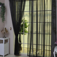 Rideaux En Tulle De Couleur Unie Rideau En Voile Rideau De Porte En Fil De /