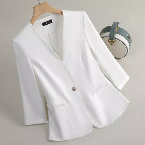 Veste blanche élégante - Élégante, femme