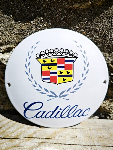 Plaque émaillée cadillac - plaque,