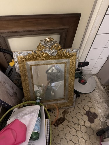 Miroir ancien fronton - ancien,