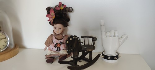 Poupée cheval bascule - cheval, à