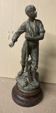 Ancien Sculpture Statue Soldat
