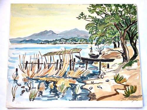 Rare lithographie yves brayer - yves,