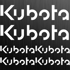 Kubota XL autocollant sticker pelle 6 Pièces