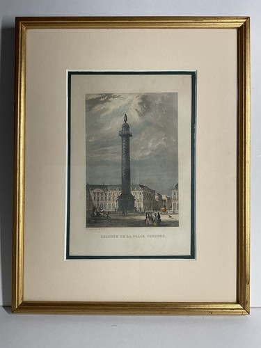 Ancienne gravure colonne la - ancienne,