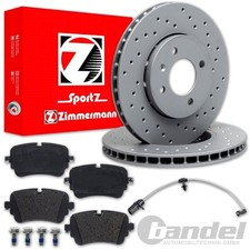 ZIMMERMANN Disques + Revêtements Arrière Convient pour Audi A6 A7 Toute C8 4A