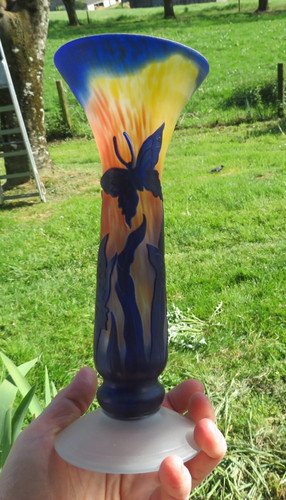 Vase patte verre à - en,