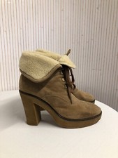 Bottines fourrées à talon Armando Tanzini daim beige P.39