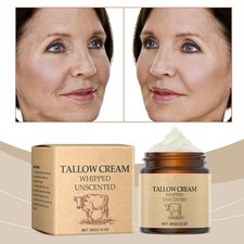 Beef Tallow For Face, Tallow Face Moisturizer 60G Organic Whippedh7h80 Fed P0I7