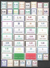 France Timbres Fictifs lot de