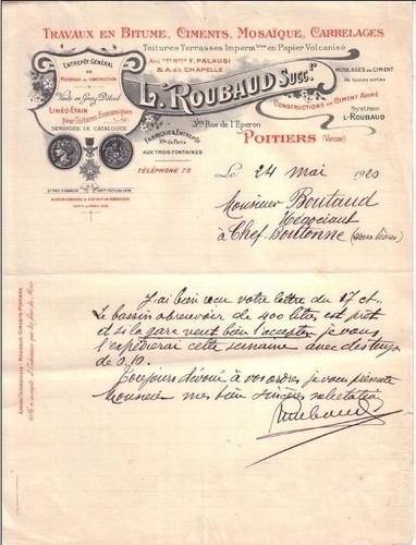 Poitiers lettre roubaud - poitiers,