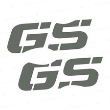 N.2 Autocollants Gris Côté