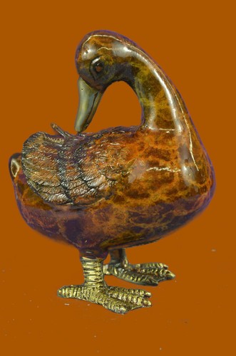 Canard bronze froid - froid, peint