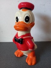 TIRELIRE PLATRE VINTAGE DONALD MADE IN HONG KONG 20 CM TBE