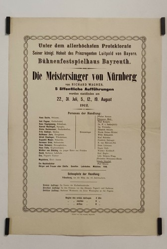 Bayreuth festival 1912 - bayreuth,