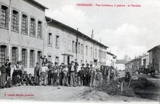 CPA 54 CROISMARE VUE INTERIEURE A GAUCHE LA VERRERIE (SUPERBE ANIMATION