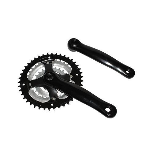 Pedalier vtt alu noir - pedalier,