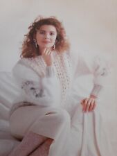 Superbe pull  Modèle CHEVRETTE anny blatt Angora 🐇🐇blanc broderies  fait main