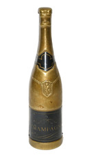 Tire-Bouchon Champagne Bouteille Bronze Sign.
