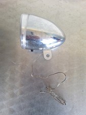 ANCIEN PHARE DE VELO BICYCLETTE "OBUS" CEV METAL CHROME A CASQUETTE BICI BIKE