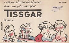 G55 Ancien BUVARD c'est un plaisir Joli Mouchoir TISSGAR Tissu Garanti BOUSSAC 