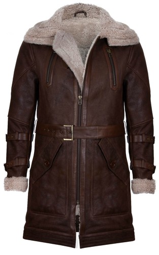 Homme marron chaud merino - 3/4,