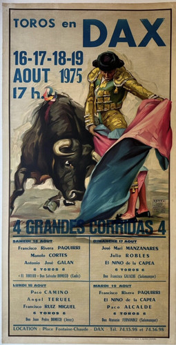 Affiche poster toros - affiche,