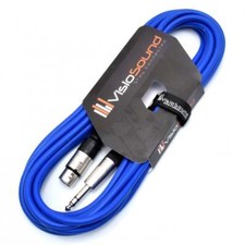 Câble XLR femelle à jack TRS stéréo 6,35mm / Câble signal équilibré / 6m Bleu