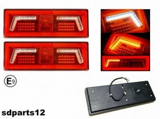 2 Feux Arrière  12V 24V LED Effet Néon Clignotant Dynamique Séquentiel Marqué E9