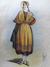 Auvergnate Album de Travesti L. Demuylder  Rare litho Art-Déco Mode 