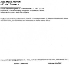 Deux planches de BD originales de Jean-Marie ARNON.