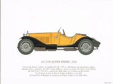 AUTO : GRAVURE ANCIENNE ALFA