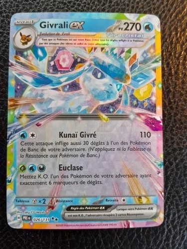 Carte pokémon givrali - givrali, ex