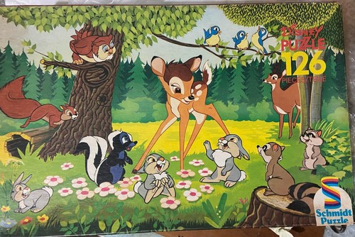 Puzzle ancien schmidt bambi - puzzle,