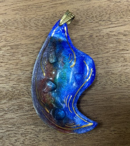 Pendentif émaillé signé - Émaillé,