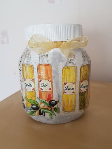 Shabby chic pot vintage fait - shabby, chic,