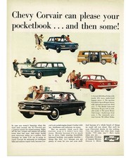 1961 Chevy Corvair Print Ad