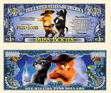 Le CHAT POTTé ! BILLET MILLION DOLLAR US Shrek Film dessin animé PUSS in BOOTS 2