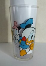 1985 verre à moutarde format Long Drink  Walt DISNEY BABIES Minnie Donald Mickey