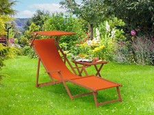 Chaise longue de jardin, bain
