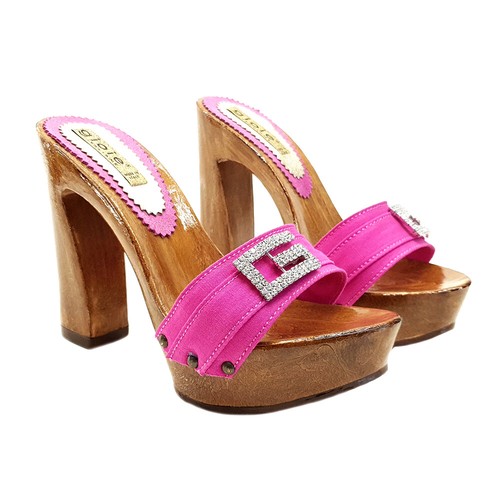 Mules fucsia donna - mules, talon