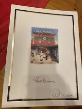 Menu Et Carte Paul Bocuse Signé, Automne 1992