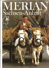 Guide de voyage Merian Saxe - Anhalt livret 11 année d'édition 1990 millésime 43