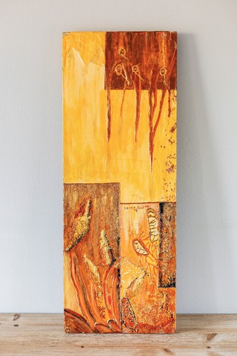 Tableau peinture sur bois - tableau,