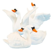  4 pièces Miniature Cygne