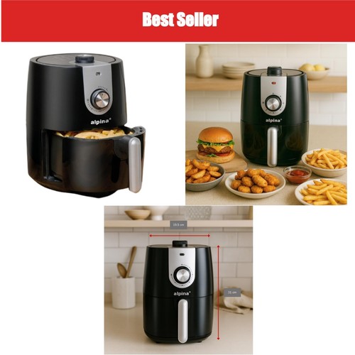 Friteuse sans huile alpina air - friteuse,