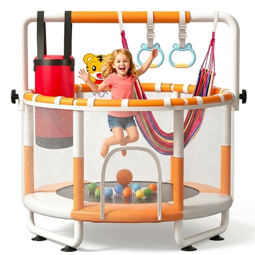 Inch kids trampoline with - 55,