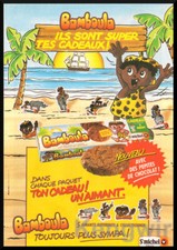 PUBLICITE  BAMBOULA   St MICHEL Vintage 90 's  -  AD  PUB **
