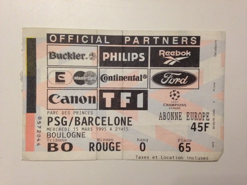 Ticket match football paris - ticket,